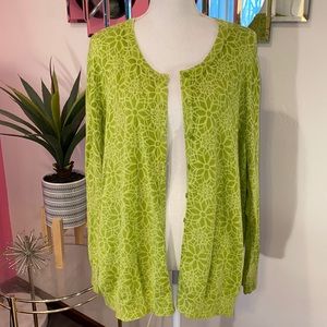 Northcrest green cardigan